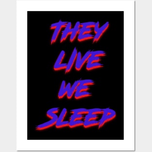 They Live (Blue) Posters and Art